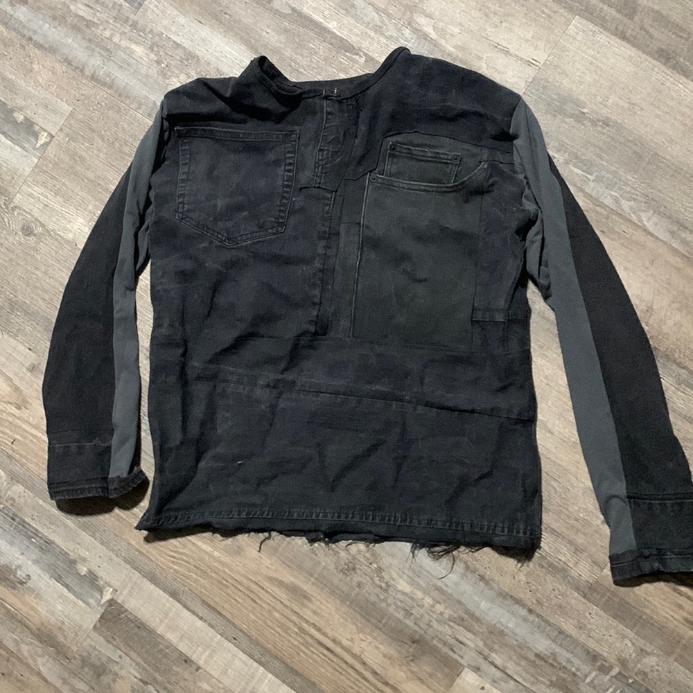 Edgy denim shirt